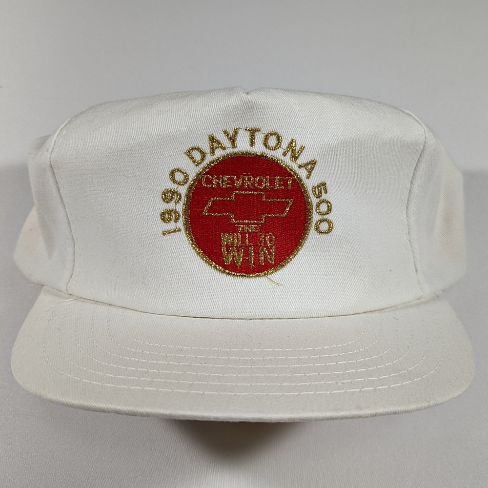 Vtg 1990 Daytona 500 Chevrolet The Will to Win 5 Panel Hat